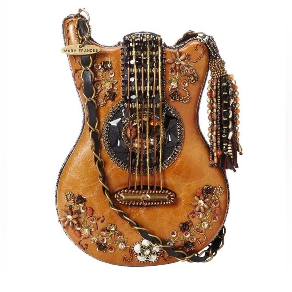 Mary Frances Guitar Hall of Fame Beaded Bag, Vintage Condition - Picture 1 of 12